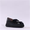 Wonders Xfly Chunky Loafer - Black Patent